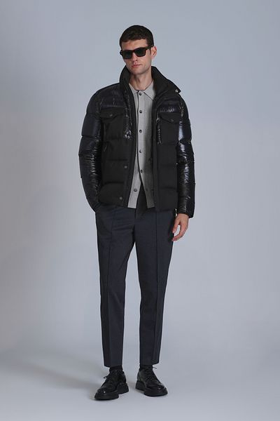 Lufian Palton bărbătesc Genius Goose Feather Negru