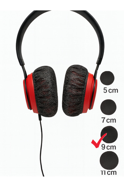 white guard Tek Kullanımlık Kulaklık Bonesi,Kulaklık Kılıfı,Galoş (20 Li Paket) 9 cm(L)Siyah