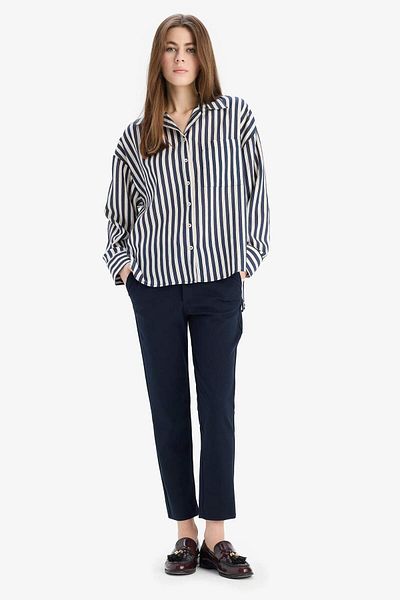 DeFacto Pantaloni chino clasici Talie normală Buzunar plat de bază Lungime la gleznă 25k 801005736