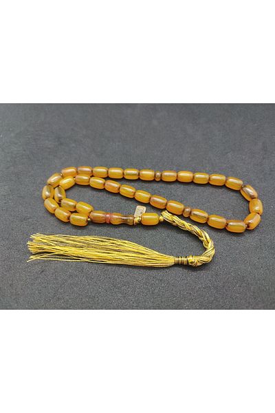 İskeçe Exclusive Osama Omari Master Artifact 50 de ani Roșu Imame Inclined German Faturan Tasbih Certified 8013