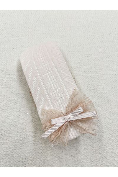 Katamino Michi Mesh Baby Pantyhose with Bow Detail