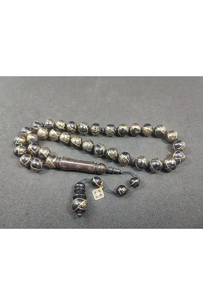 İskeçe Exclusive Hakan Kaya Master Artifact Large Size Premit Model Silver Knife Pearl Black Kuka Certified 8074