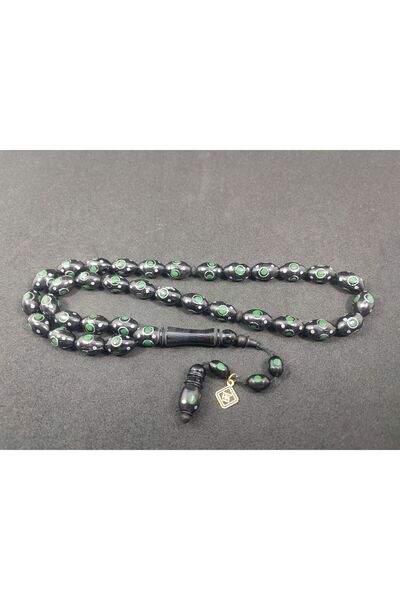İskeçe Exclusive Hakan Kaya Master Artifact Large Size Silver Embroidered Enamel Pearl Black Kuka Certified 8073