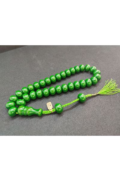 İskeçe Exclusive Osama Omari Master Artifact 50 de ani Roșu Imame Inclined German Faturan Tasbih Certified 7886