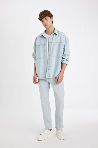 DeFacto Sergio Regular Fit Normal Kalıp Normal Bel Boru Paça Jean Pantolon B3107AX24AU