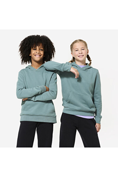 Decathlon Domyos Çocuk Kapüşonlu Sweatshirt - Yeşil