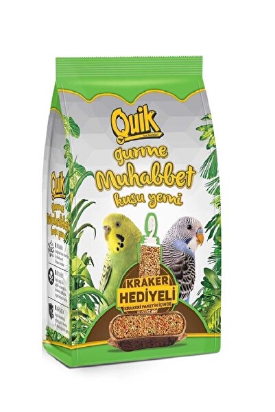 Quik Gurme Kraker Hediyeli Muhabbet Kuşu Yemi 500 gr