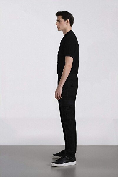 DeFacto Regular Gabardin Jogger Pantolon Kargo Cepli Beli Paçası Lastikli C9163AX24AU