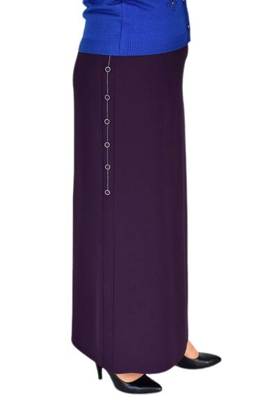 LİNAVİS Fusta lungă pentru femei - cu fantă închisă, lanț cu nasturi 220 BGL-ST03784