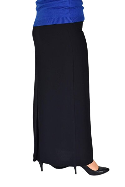 LİNAVİS Μακριά γυναικεία φούστα - κλειστό σχιστό, πέτρα αλυσίδας με λεπτομέρεια 200 BGL-ST03785