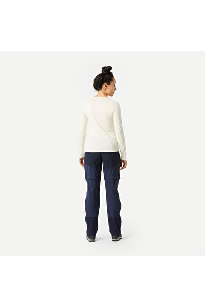 Decathlon Simond Kadın Outdoor Trekking Modüler Pantolon - 2'si 1 Arada - Mavi - MT500