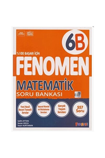 Gama Yayınları Fenomen 6. Sınıf Matematik B Soru Bankası