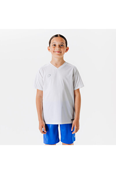 Decathlon Kipsta Çocuk Kısa Kollu Futbol Forması - Beyaz - Essentiel