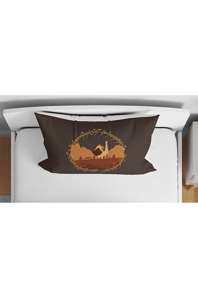 Erays Home Stăpâna Inelelor LOTR Set de lenjerie de pat pentru adolescenți, imprimat 3D