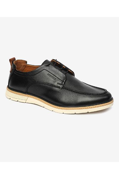Greyder Pantofi casual negri din piele naturală pentru bărbați 4Y1UA64513