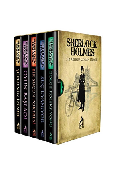 Ren Kitap Sherlock Holmes Bütün Hikayeler (5 KİTAPLIK KUTULU SET) / / Sir Arthur