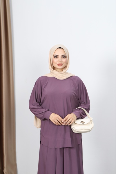 NİSUM MODA Comfortable Sandy Skirt Suit