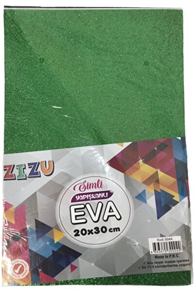 Zizu Karışık Renkli 10'lu Simli Yapıştırıcılı 20 X 30 Eva