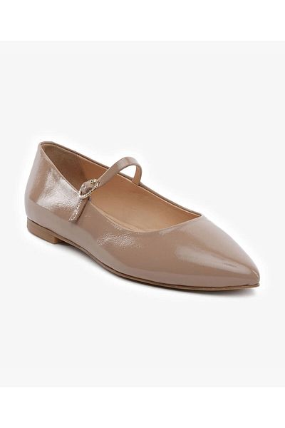 Greyder Balerini din piele naturală din piele naturală, din nurcă deschisă, 5Y2TA59269