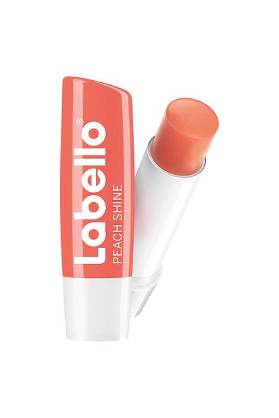 LABELLO Lip Balm Peach Shine 4.8g – Moisturising Lip Care with Fruity Peach Tint