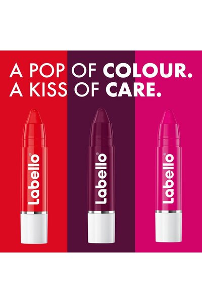 LABELLO Lip Balm Black Cherry 3g – Deep Moisture & Cherry Tint Lip Care Stick