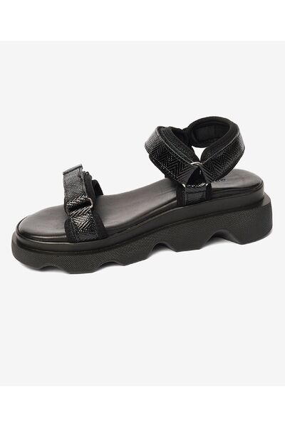 Greyder Kadın Siyah Hakiki Deri Sandalet 4Y2WS59059