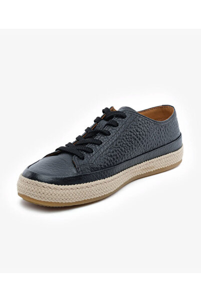 Greyder Erkek Siyah Hakiki Deri Sneaker Ayakkabı 5Y1SA18483