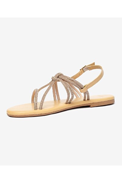 Greyder Kadın Pembe Taşlı Hakiki Deri Sandalet 4Y2WS59102