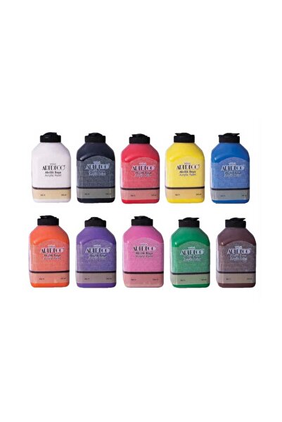 Artdeco Akrilik Boya Set - Temel Renkler 10 X 50 ml