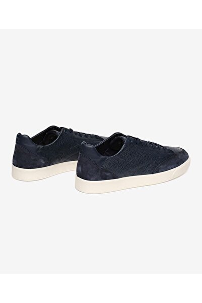 Greyder Erkek Lacivert Hakiki Deri Sneaker Ayakkabı 5Y1CA64676