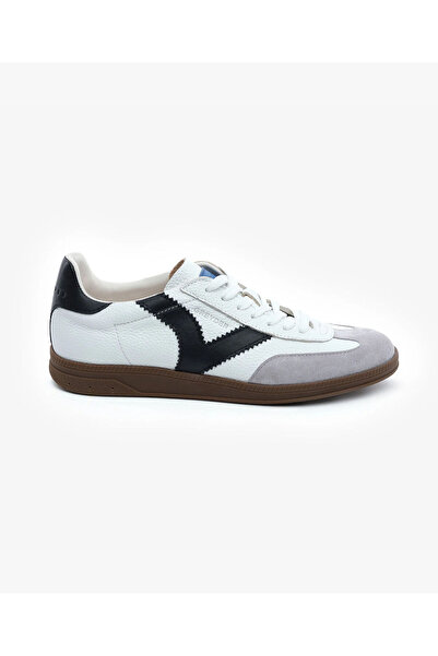 Greyder Erkek Beyaz Siyah Hakiki Deri Sneaker Ayakkabı 5Y1SA18270