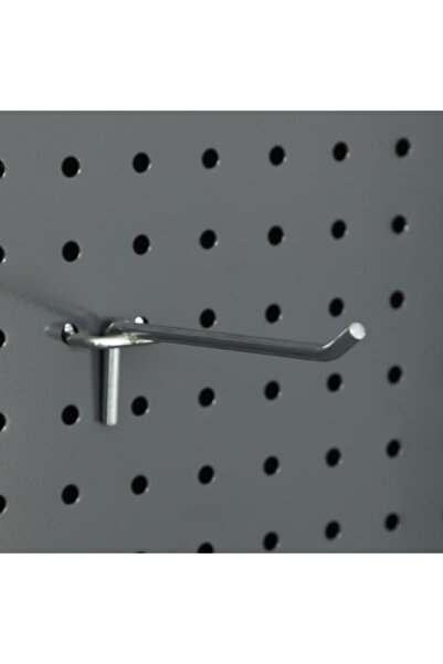 RafBurada 50 Adet Delikli Panel Kancası - Aksesuar Kancası 15 Cm-2.5 Cm