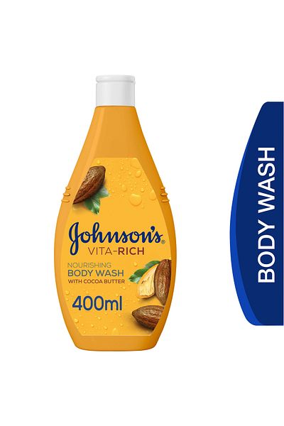 Johnson & Johnson Johnson's Body Wash Vita-Rich Nourishing 400 ml Soft & Smooth Skin with Grape Seed Oil & Moisture