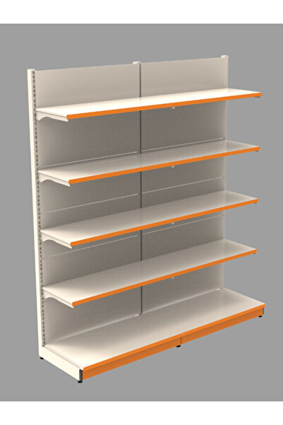 RafBurada 40x90x220 Cm - 40a/30*4 - 2'li Duvar Ünitesi Market Rafı