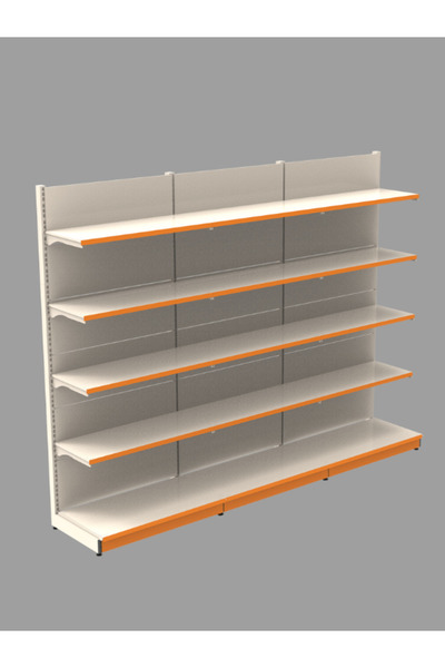 RafBurada 40x75x220 Cm - 40a/30*4 - 3'lü Duvar Ünitesi Market Rafı