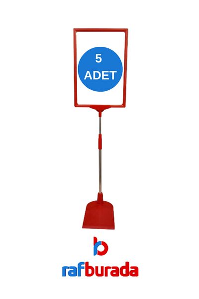 RafBurada 5 τμχ Λευκό A4 Duck Feet Ετικέτα τιμής - Καλάθι, βάση, οθόνη, κρεμάστρα, ετικέτα τιμής με πλαίσιο