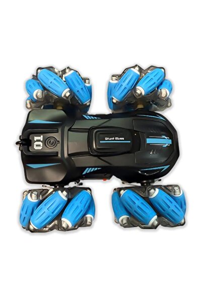 CToys 360 Derece Dönen Şarjlı Uzaktan Kumandalı Saatli Araç Mavi G132A