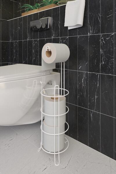 SUNTEL BANYO MUTFAK AKSESUARLARI Βάση χαρτιού υγείας με ανταλλακτικό - Μοντέρνο αξεσουάρ μπάνιου