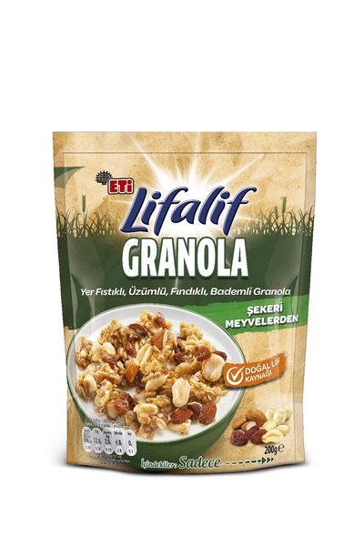 Eti Lifalif Granola Kuruyemişli 200 G X 2 Adet