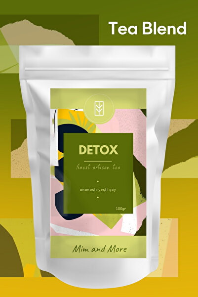Mim and More Detox Tea - Ananaslı Yeşil Çay 100gr