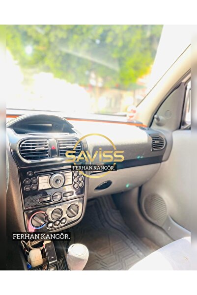Saviss Opel CORSA C Parlak Siyah Özel Full Set Torpido Konsol Maun Kaplama (P...