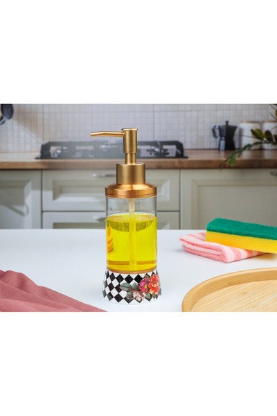 ROY KING Floral Liquid Soap Dispenser