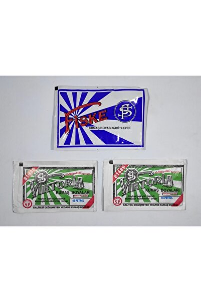 Viktoria No:46 Kumaş Boyası Petrol Yeşili Rengi (2 ADET) Boya Sabitleyici Fiske