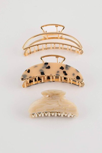 DeFacto 3-Piece Leopard Patterned Peg Buckle D4863Axns