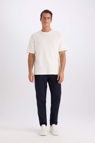 DeFacto Relax Fit Kurzarm-Basic-T-Shirt aus Baumwolle mit Rundhalsausschnitt D2531ax24au