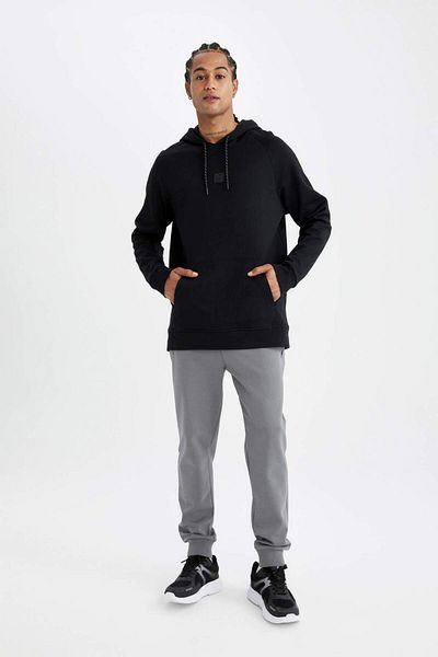 DeFacto Fit Sportsman - Pantaloni de sport Jogger, Buzunare Slim Fit Basic Croială dreaptă