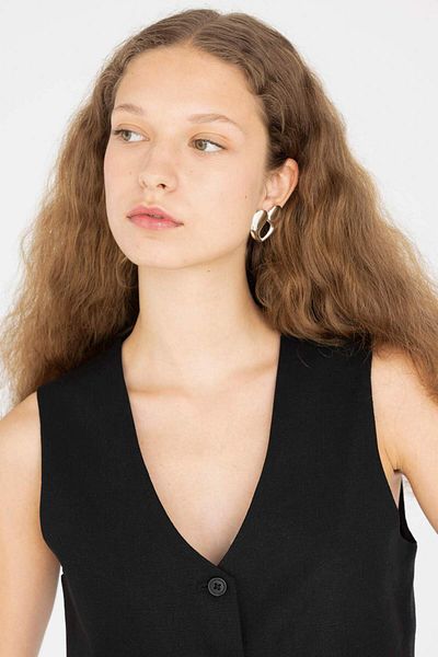DeFacto Silver Women's Heart Earrings - D0259AXNS