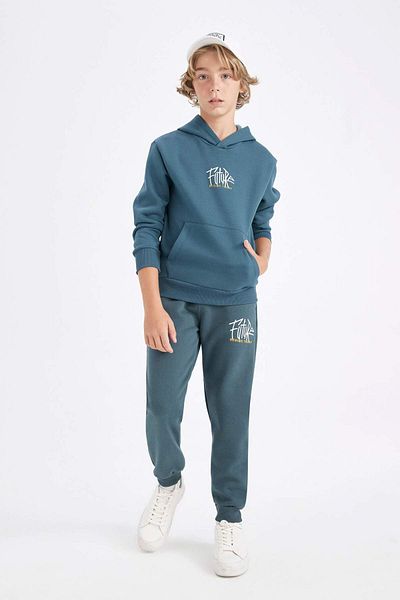 DeFacto Jungen-Jogginghose mit bedrucktem Bund und elastischen Taschen, C8616a824wn