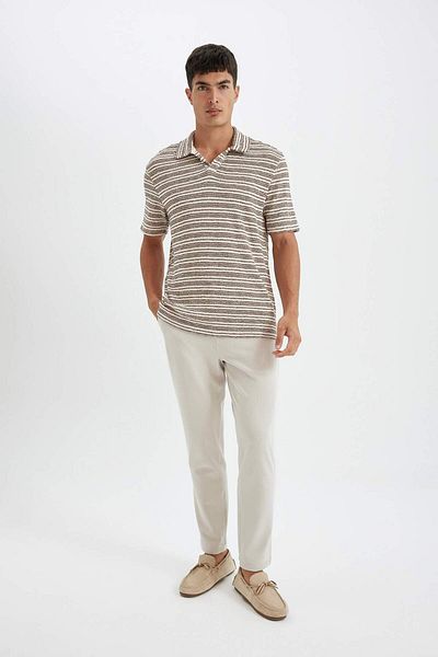 DeFacto Tricou Polo Tricou - Potrivire obișnuită, mânecă scurtă D4818AX24SM