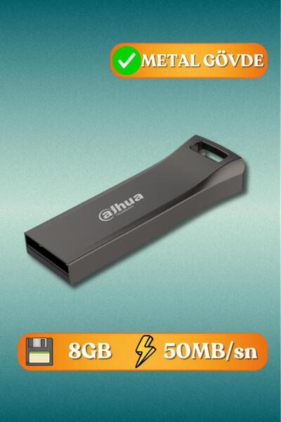 DAHUA 8gb Metal Usb Bellek U156 Titan Gri
